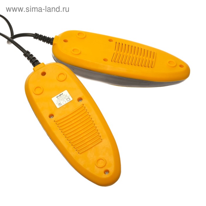 фото Сушилка для обуви "старт" sd03, 16 вт, 17 см, индикатор, жёлто-черная