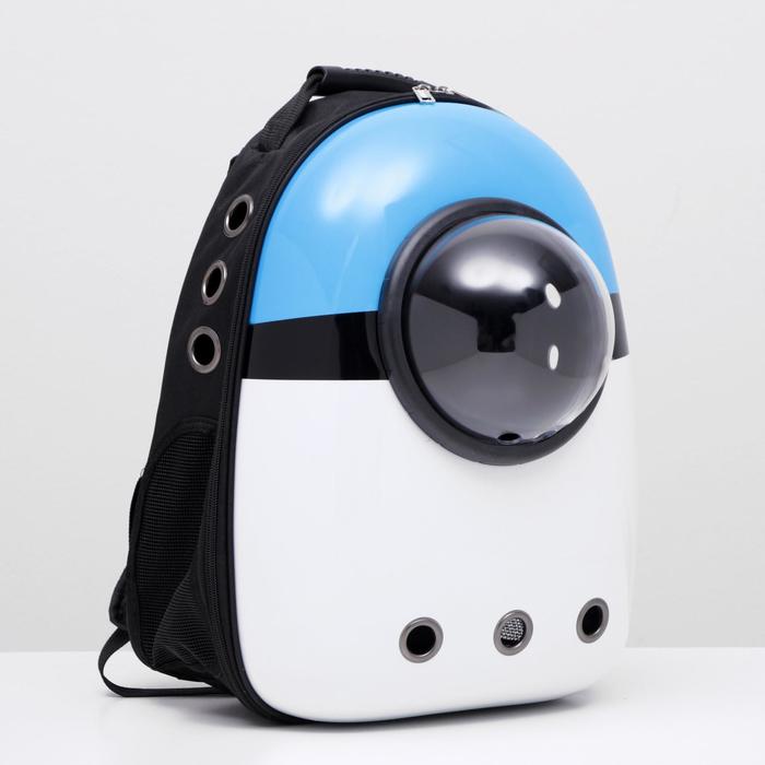 Рюкзак для переноски животных с окном для обзора, 30 х 24 х 42, бело-голубой
Рюкзак для переноски животных с окном для обзора, 30 х 24 х 42, бело-голубой