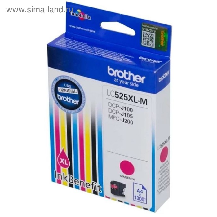Картридж струйный Brother LC525XLM пурпурный для Brother DCP-J100/J105/J200 (1300стр.)
Картридж струйный Brother LC525XLM пурпурный для Brother DCP-J100/J105/J200 (1300стр.)