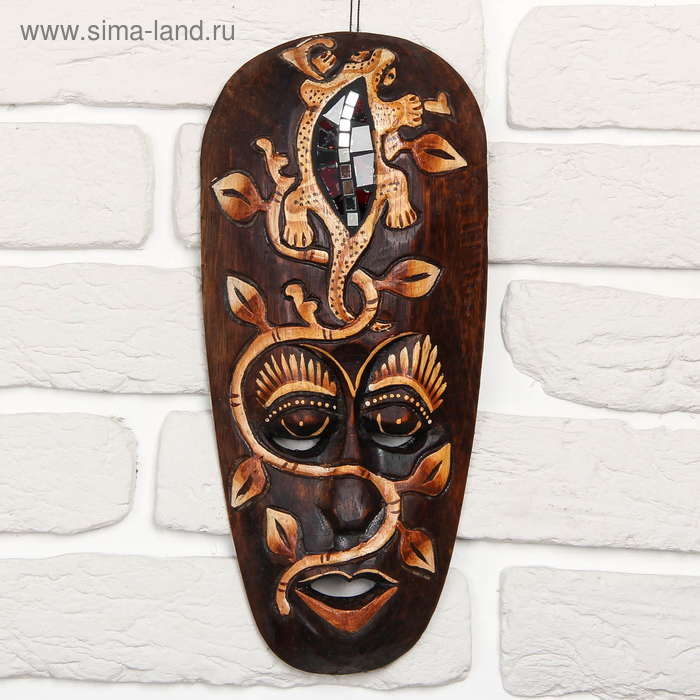 Маска дерево "Геккон" 30х13х2 см
Маска дерево "Геккон" 30х13х2 см