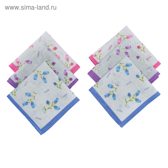 Набор женских носовых платков Etteggy, 30х30 см- 6 шт, ситец
Набор женских носовых платков Etteggy, 30х30 см- 6 шт, ситец