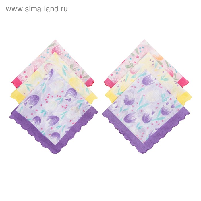 Набор женских носовых платков Etteggy, 30х30 см- 6шт, ситец
Набор женских носовых платков Etteggy, 30х30 см- 6шт, ситец