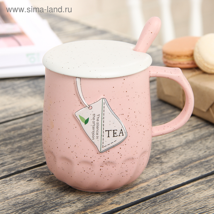 Кружка «Напиток», с керамической ложкой и крышкой, 400 мл, цвета МИКС
Кружка «Напиток», с керамической ложкой и крышкой, 400 мл, цвета МИКС