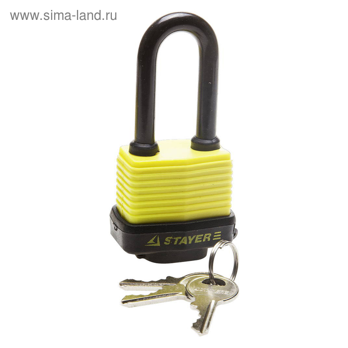 Замок навесной STAYER MASTER, всепогодный, 50 мм, пластиковая защита, удлин. закален. дужка 333045
Замок навесной STAYER MASTER, всепогодный, 50 мм, пластиковая защита, удлин. закален. дужка 333045