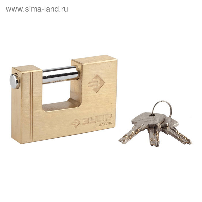 Замок навесной "ЗУБР" ЭКСПЕРТ, 90 мм, латунный корпус, П-образная форма
Замок навесной "ЗУБР" ЭКСПЕРТ, 90 мм, латунный корпус, П-образная форма