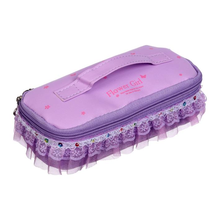 Пенал школьный "Сундучок" на молнии, сиреневый
Пенал школьный "Сундучок" на молнии, сиреневый