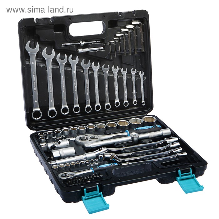 Набор инструмента AUTOVIRAZH, 1/2", 1/4", CrV, 77 предметов
Набор инструмента AUTOVIRAZH, 1/2", 1/4", CrV, 77 предметов