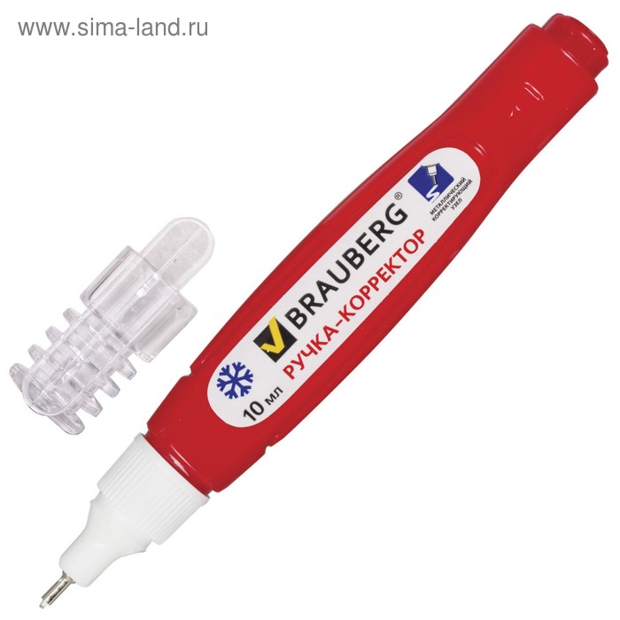Ручка-корректор 10 мл BRAUBERG, металлический наконечник
Ручка-корректор 10 мл BRAUBERG, металлический наконечник
