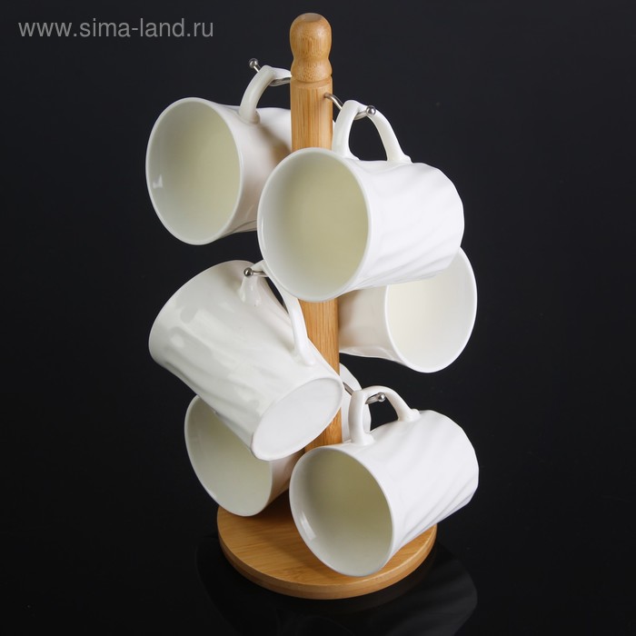 Набор кружек «Эстет», 250 мл, 6 шт, на деревянной подставке
Набор кружек «Эстет», 250 мл, 6 шт, на деревянной подставке