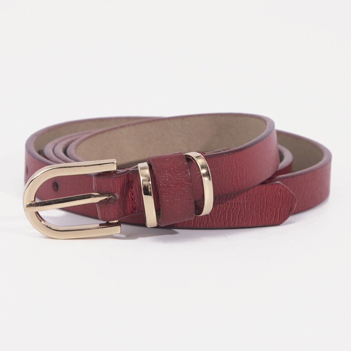 Ремень женский, гладкий, ширина - 1,4 см, пряжка золото, цвет бордовый
Ремень женский, гладкий, ширина - 1,4 см, пряжка золото, цвет бордовый