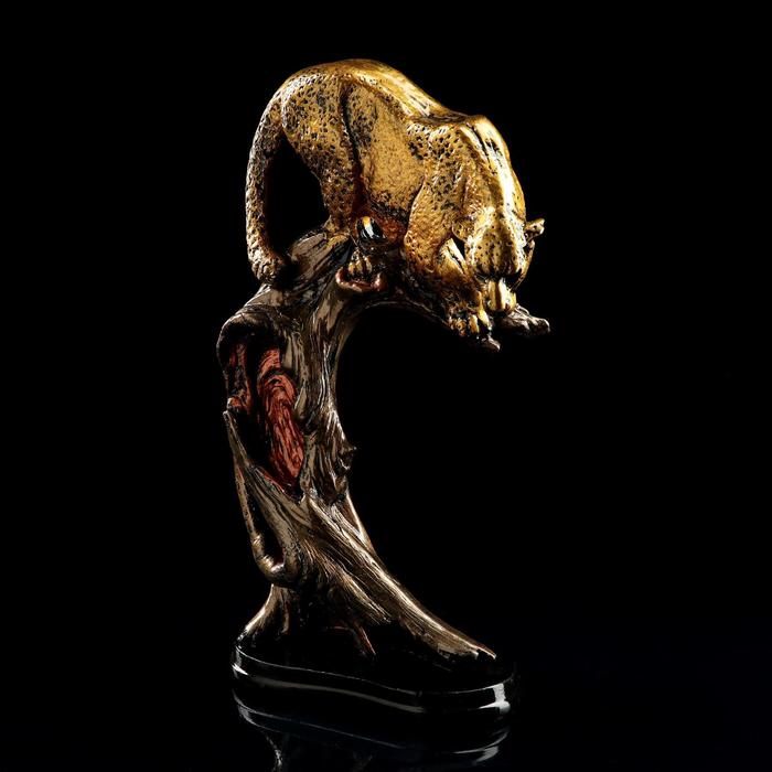 Статуэтка "Леопард на дереве", бронзовый цвет, гипс, 42 см, микс
Статуэтка "Леопард на дереве", бронзовый цвет, гипс, 42 см, микс