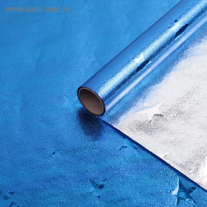 Плёнка металлизированная "Звезды", синий, 0,7 х 2 м
Плёнка металлизированная "Звезды", синий, 0,7 х 2 м