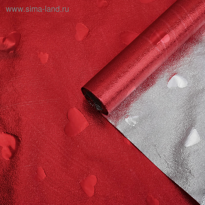 Плёнка металлизированная "Сердца", красный, 0,7 х 2 м
Плёнка металлизированная "Сердца", красный, 0,7 х 2 м