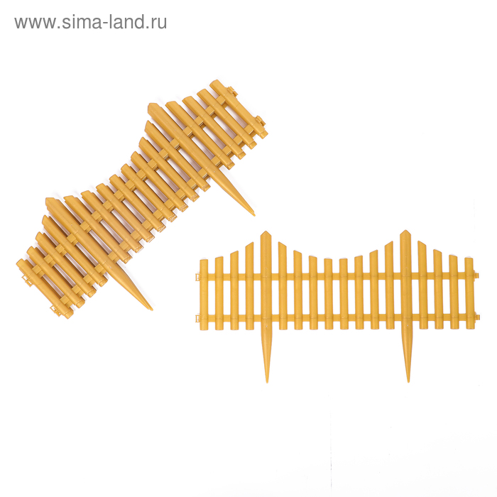 Ограждение декоративное, 30 × 300 см, 5 секций, пластик, золотое
Ограждение декоративное, 30 × 300 см, 5 секций, пластик, золотое