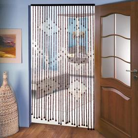 Занавеска декоративная деревянная, 90×170 см, 27 нитей 
Занавеска декоративная деревянная, 90×170 см, 27 нитей