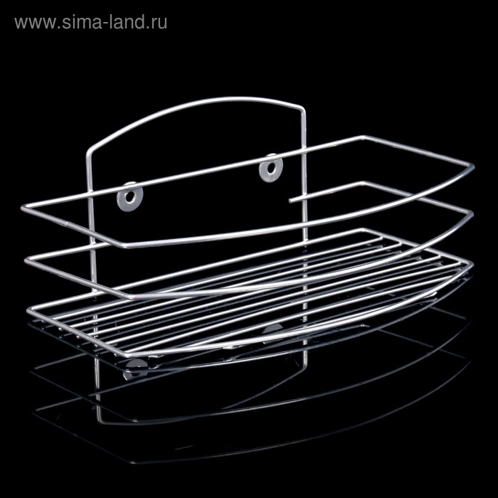 Полка прямоугольная, 1 ярус, 25×13,5×10 см, цвет хром
Полка прямоугольная, 1 ярус, 25×13,5×10 см, цвет хром