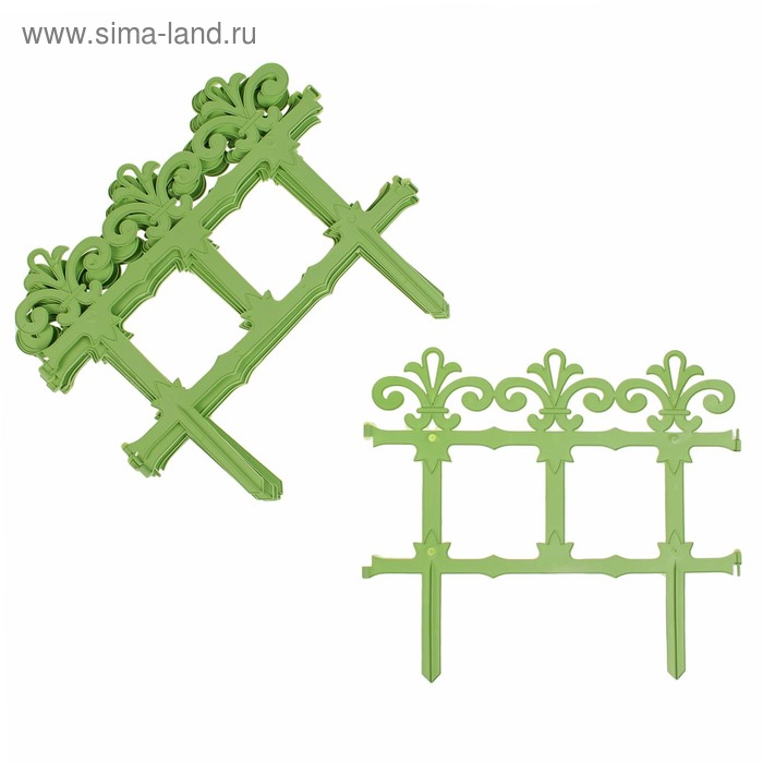 Ограждение декоративное, 33 × 267 см, 7 секций, пластик, салатовое, «Роскошный сад»
Ограждение декоративное, 33 × 267 см, 7 секций, пластик, салатовое, «Роскошный сад»