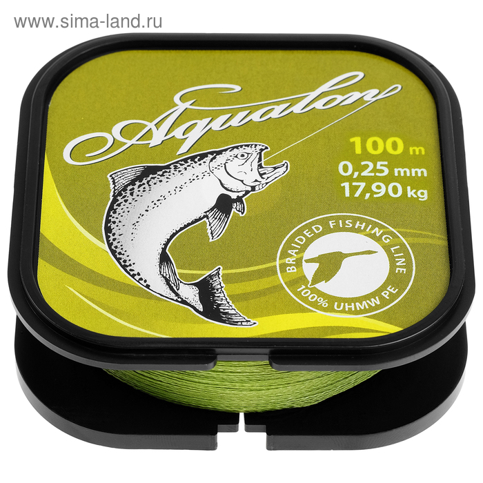 Леска плетёная Aqua Aqualon Olive, d=0,25 мм, 100 м, нагрузка 17,9 кг
Леска плетёная Aqua Aqualon Olive, d=0,25 мм, 100 м, нагрузка 17,9 кг