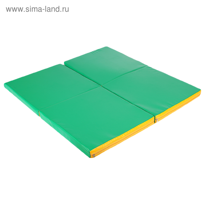 Мат 100 х 100 х 5 см, 4 сложения, винилискожа, цвет зелёный/жёлтый
Мат 100 х 100 х 5 см, 4 сложения, винилискожа, цвет зелёный/жёлтый