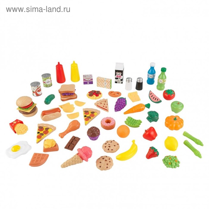 фото Игровой набор еды «вкусное удовольствие» 65 элементов kidkraft