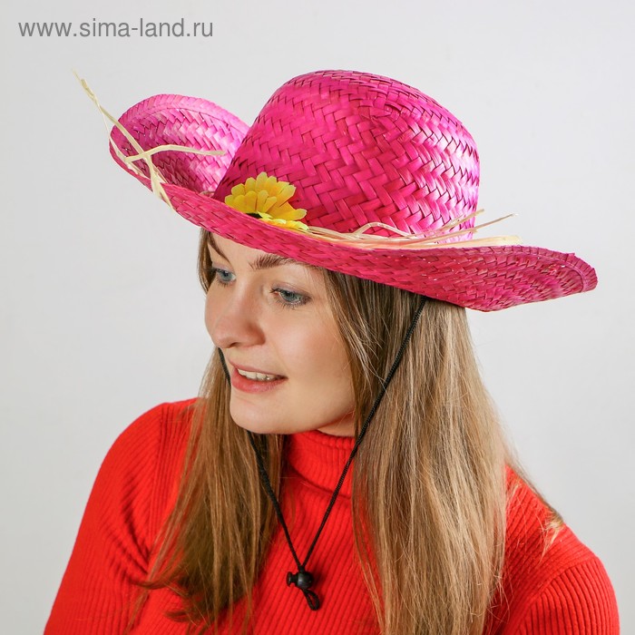 Карнавальная шляпа «Кокетка», с цветком, цвет розовый
Карнавальная шляпа «Кокетка», с цветком, цвет розовый