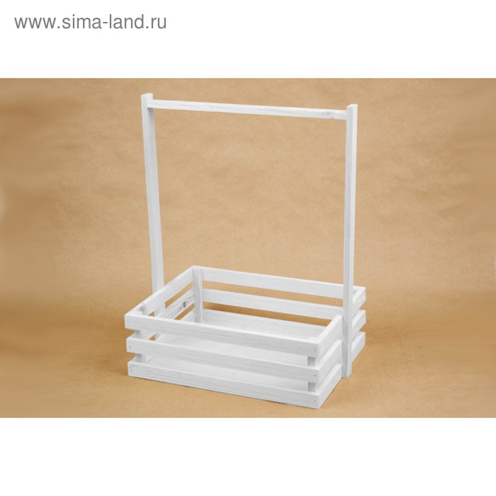 Кашпо деревянное 30×23×40 см "Classic", трёхреечное, с ручкой, белый Дарим Красиво
Кашпо деревянное 30×23×40 см "Classic", трёхреечное, с ручкой, белый Дарим Красиво