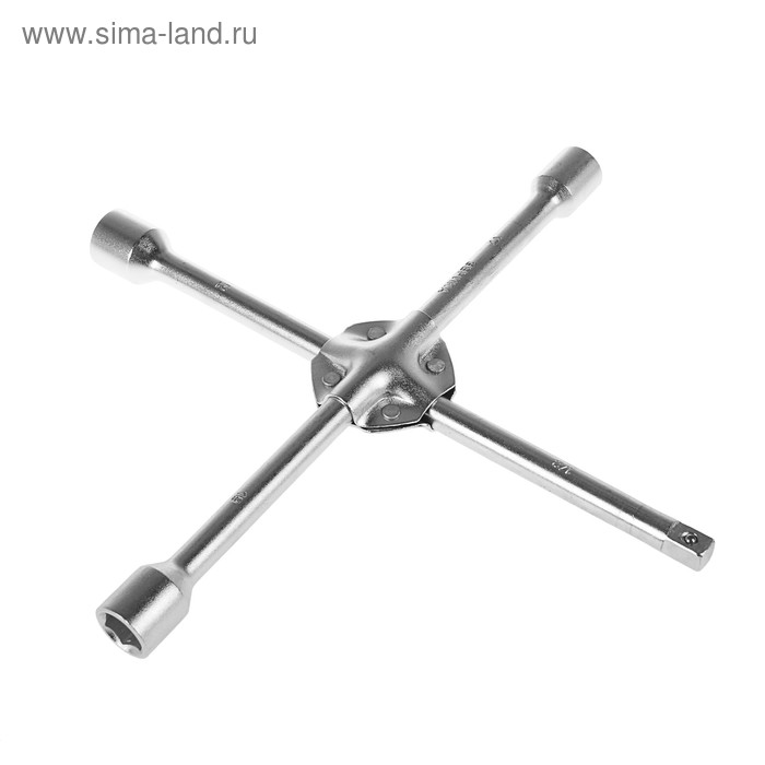 Ключ баллонный "Эврика", крестовой, усиленный, 1/2", 17х19х21 мм, 350 мм
Ключ баллонный "Эврика", крестовой, усиленный, 1/2", 17х19х21 мм, 350 мм