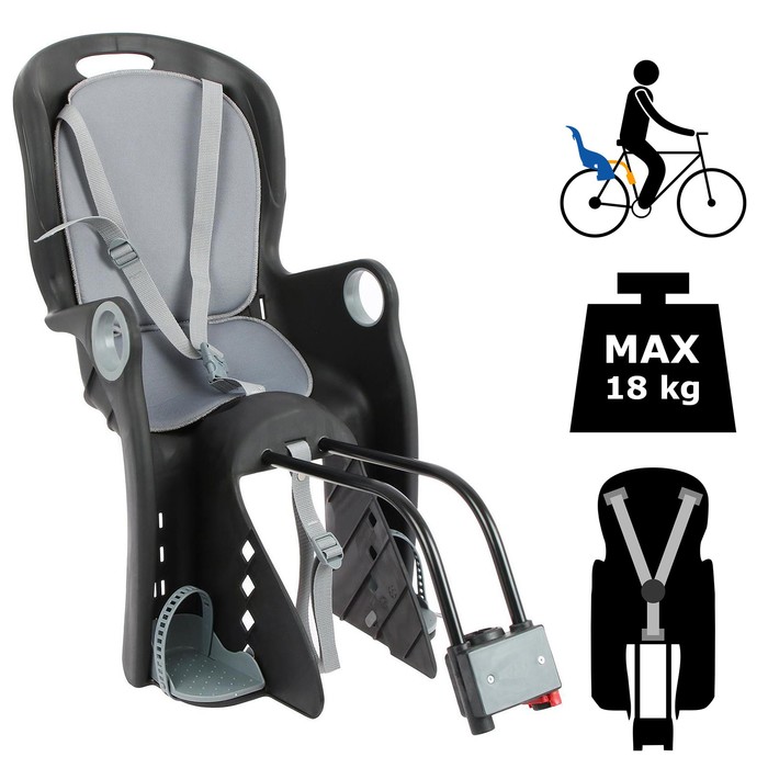 Велокресло заднее BQ-8 универсальный крепеж, цвет черный
Велокресло заднее BQ-8 универсальный крепеж, цвет черный