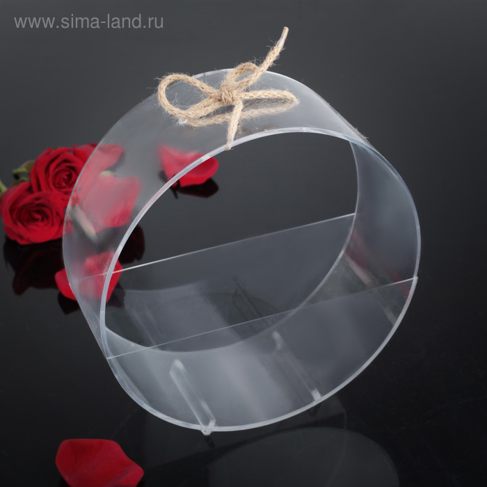 Переноска для цветов акриловая, круглая, 25х25х10 см
Переноска для цветов акриловая, круглая, 25х25х10 см