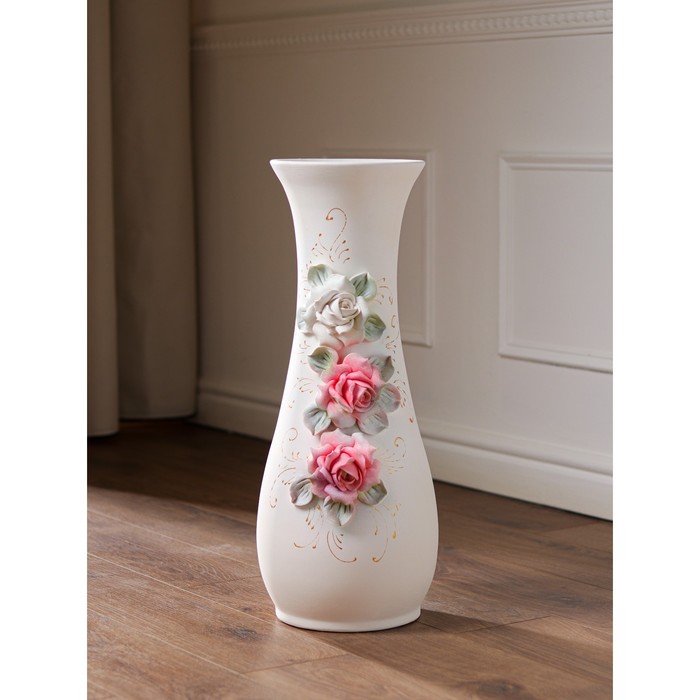 Ваза керамическая "Осень", напольная, белая, цветная лепка, 58 см, авторская работа
Ваза керамическая "Осень", напольная, белая, цветная лепка, 58 см, авторская работа