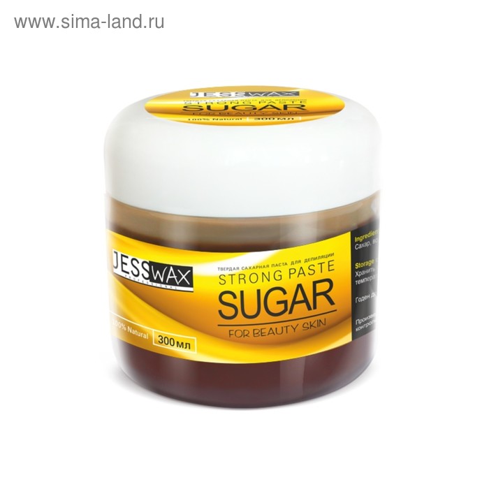 Паста сахарная для депиляции JessWax Hard, 300 г.
Паста сахарная для депиляции JessWax Hard, 300 г.