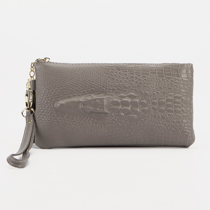 Клатч женский, 2 отдела, наружный карман, с ручкой, цвет серый
Клатч женский, 2 отдела, наружный карман, с ручкой, цвет серый