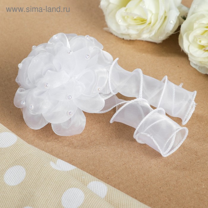 Бант для девочек с резинкой "Златовласка", белый с локоном, 11 см
Бант для девочек с резинкой "Златовласка", белый с локоном, 11 см