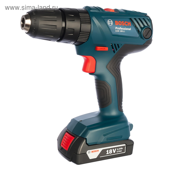 Аккумуляторная ударная дрель-шуруповерт Bosch GSB 180-Li (0.601.9F8.320), 18В, 2х1.5Ач
Аккумуляторная ударная дрель-шуруповерт Bosch GSB 180-Li (0.601.9F8.320), 18В, 2х1.5Ач