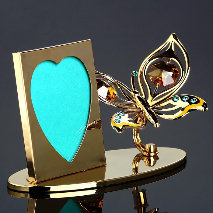 Фоторамка «Бабочка», 4,5×10,5×6,5 см, с кристаллами
Фоторамка «Бабочка», 4,5×10,5×6,5 см, с кристаллами