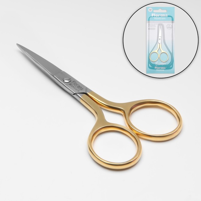 Ножницы маникюрные, прямые, широкие, 9,5 см, цвет серебристый/золотистый
Ножницы маникюрные, прямые, широкие, 9,5 см, цвет серебристый/золотистый
