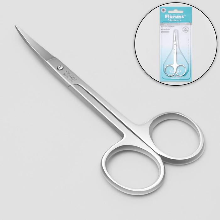 Ножницы маникюрные, загнутые, 10,5 см, цвет серебристый
Ножницы маникюрные, загнутые, 10,5 см, цвет серебристый
