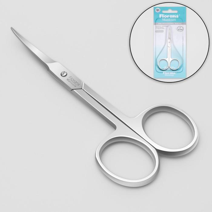Ножницы маникюрные, для кутикулы, загнутые, 10,5 см, цвет серебристый
Ножницы маникюрные, для кутикулы, загнутые, 10,5 см, цвет серебристый