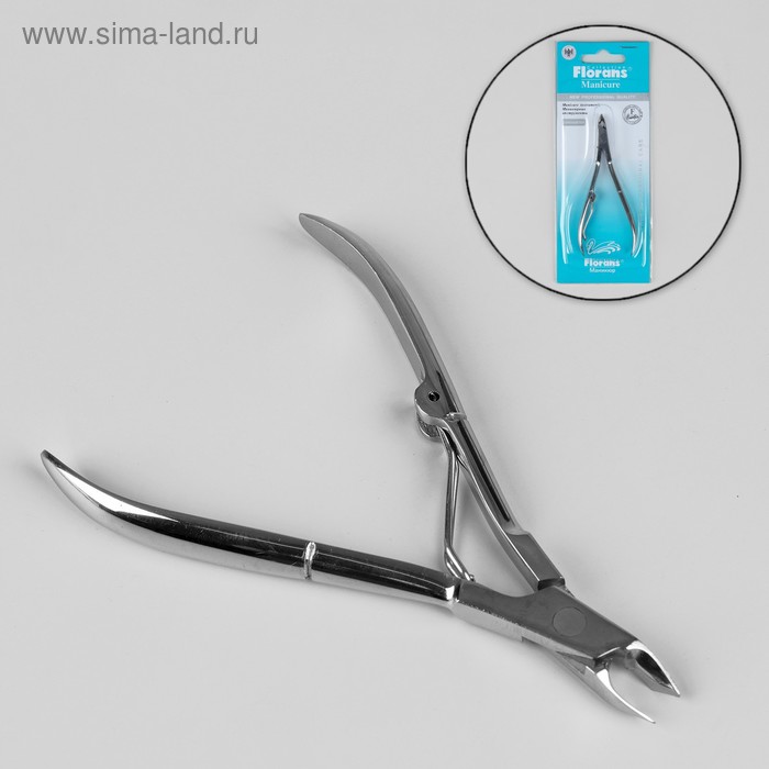 Кусачки маникюрные для кутикулы, 10 см, длина лезвия - 5 мм, цвет серебристый
Кусачки маникюрные для кутикулы, 10 см, длина лезвия - 5 мм, цвет серебристый