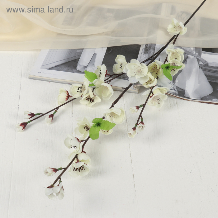 Цветы искусственные "Сакура нежность" 4*85 см, белый 
Цветы искусственные "Сакура нежность" 4*85 см, белый