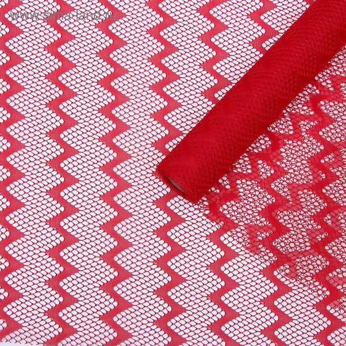 Сетка для декора и флористики, "Зигзаг", красная, рулон 1шт., 48 см х 4,5 м
Сетка для декора и флористики, "Зигзаг", красная, рулон 1шт., 48 см х 4,5 м