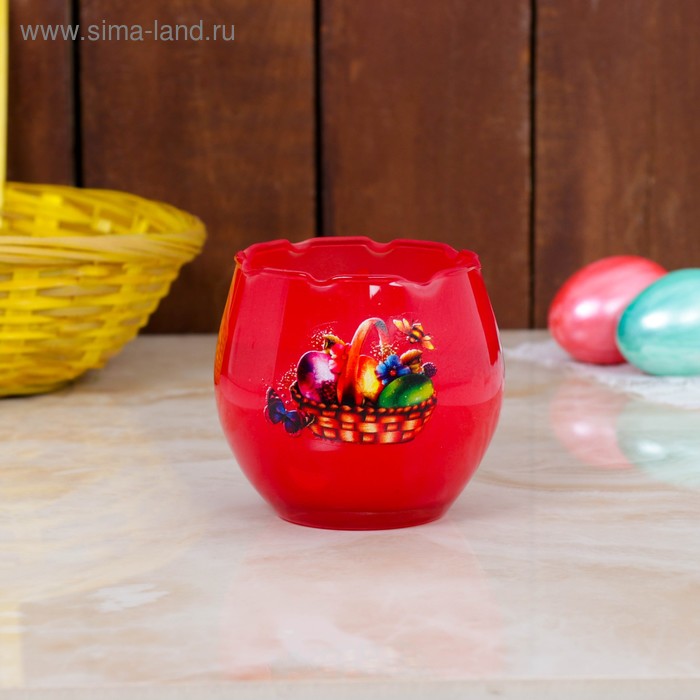 Свеча парафиновая в стекле с пасхальным декором, КРАСНАЯ, микс
Свеча парафиновая в стекле с пасхальным декором, КРАСНАЯ, микс