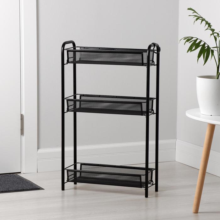 Этажерка «Ладья 1», 3 яруса, 44×17×69,5 см, цвет чёрный
Этажерка «Ладья 1», 3 яруса, 44×17×69,5 см, цвет чёрный