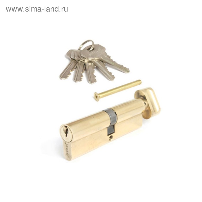 фото Цилиндровый механизм apecs sc-100- z-c-g, английский ключ-вертушка, цвет латунь