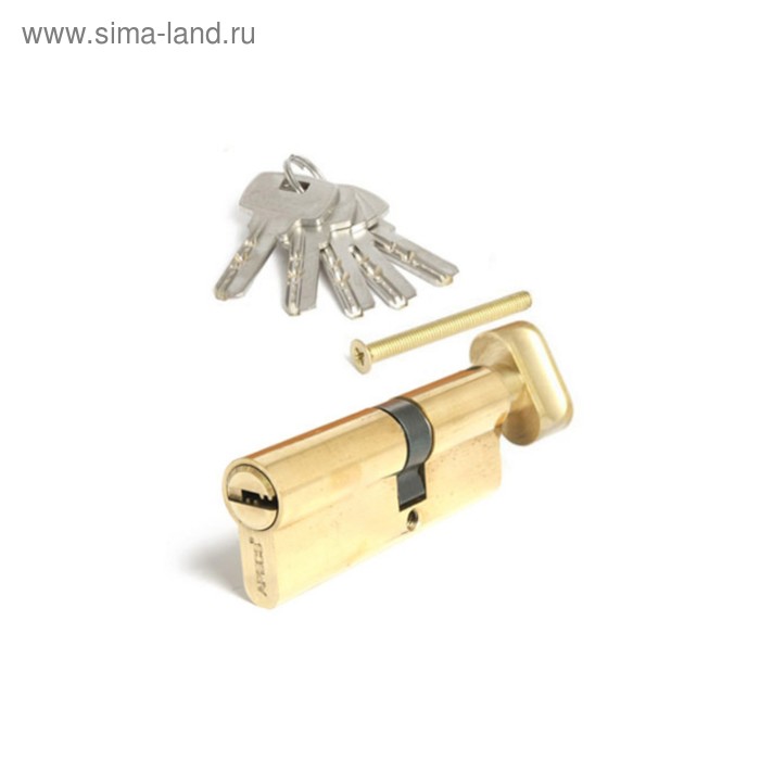 фото Цилиндровый механизм apecs sm-80(35c/45)-c-g, ключ-вертушка, перфорированный, цвет латунь