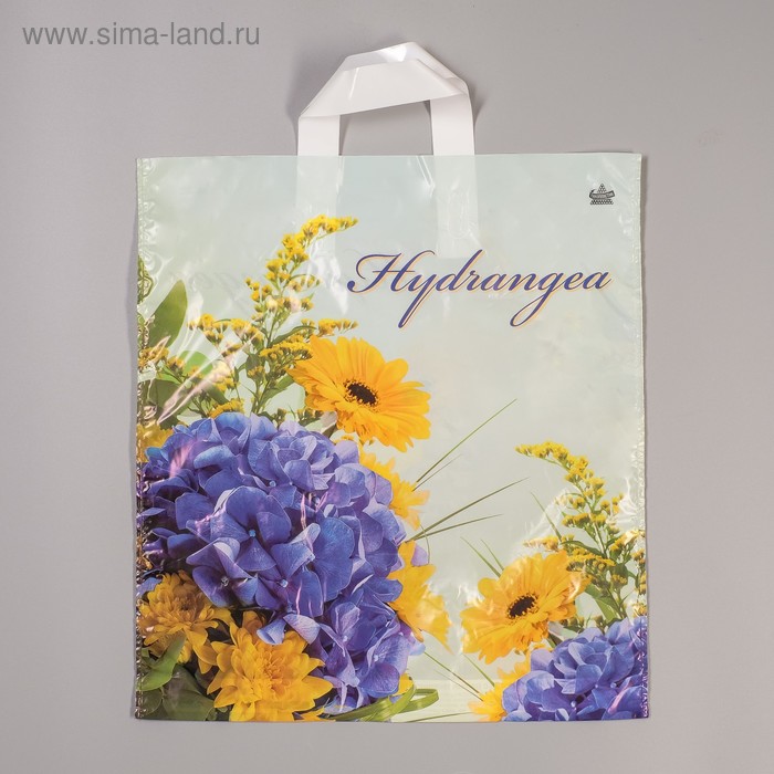 Пакет "Гортензия", полиэтиленовый с петлевой ручкой, 42 х 38 см, 37 мкм
Пакет "Гортензия", полиэтиленовый с петлевой ручкой, 42 х 38 см, 37 мкм