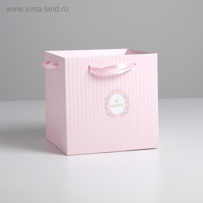Пакет-коробка «Будь счастлив», 19 × 19 × 19 см
Пакет-коробка «Будь счастлив», 19 × 19 × 19 см