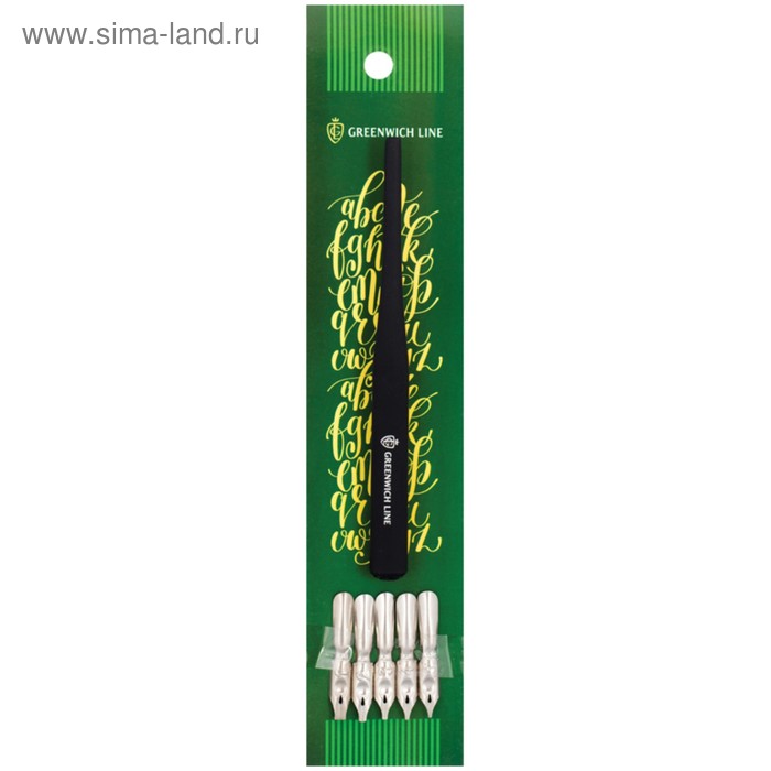 Перья плакатные Greenwich Line, 5 штук + держатель, многоразовые
Перья плакатные Greenwich Line, 5 штук + держатель, многоразовые