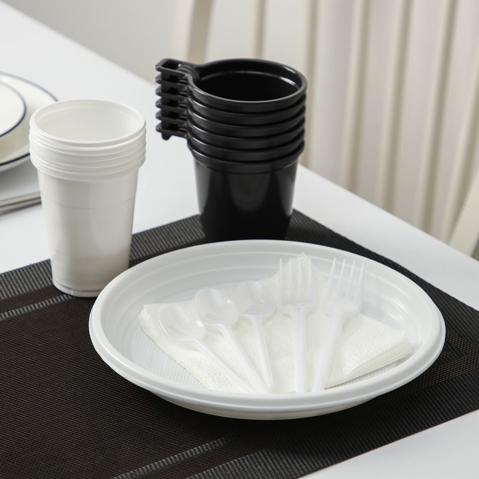 Набор одноразовой посуды «Чайный №2», 6 персон, цвет МИКС
Набор одноразовой посуды «Чайный №2», 6 персон, цвет МИКС