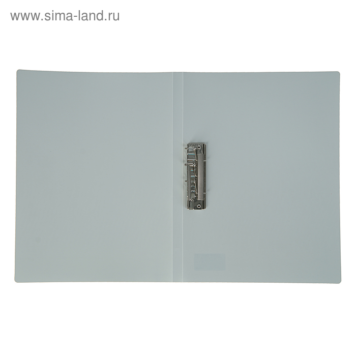 фото Папка с зажимом а4, 500 мкм, корешок 15 мм, calligrata, до 100 листов, серая